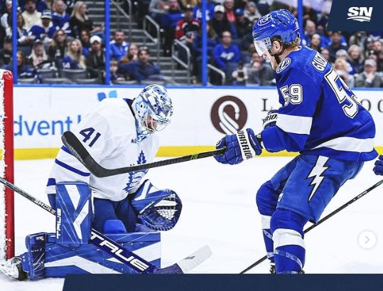 Anthony Stolarz reflects on the Leafs losing their first game after the break