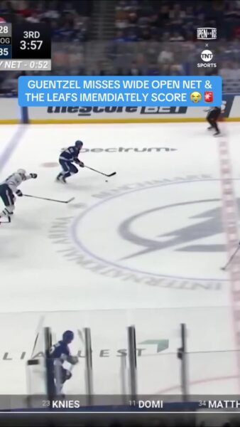 What an ABSURD sequence 😂 #Hockey #NHL #JakeGuentzel #Guentzel #TorontoMapleLeafs